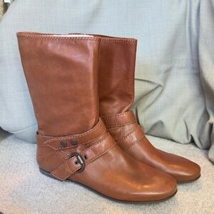 NINE WEST Brown Leather Boots